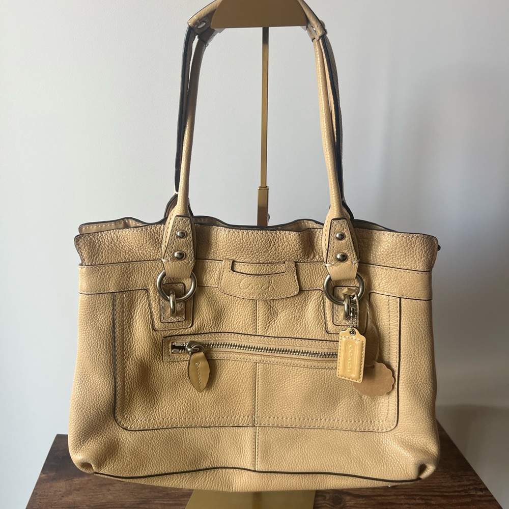 Authentic COACH Tan Leather Bag